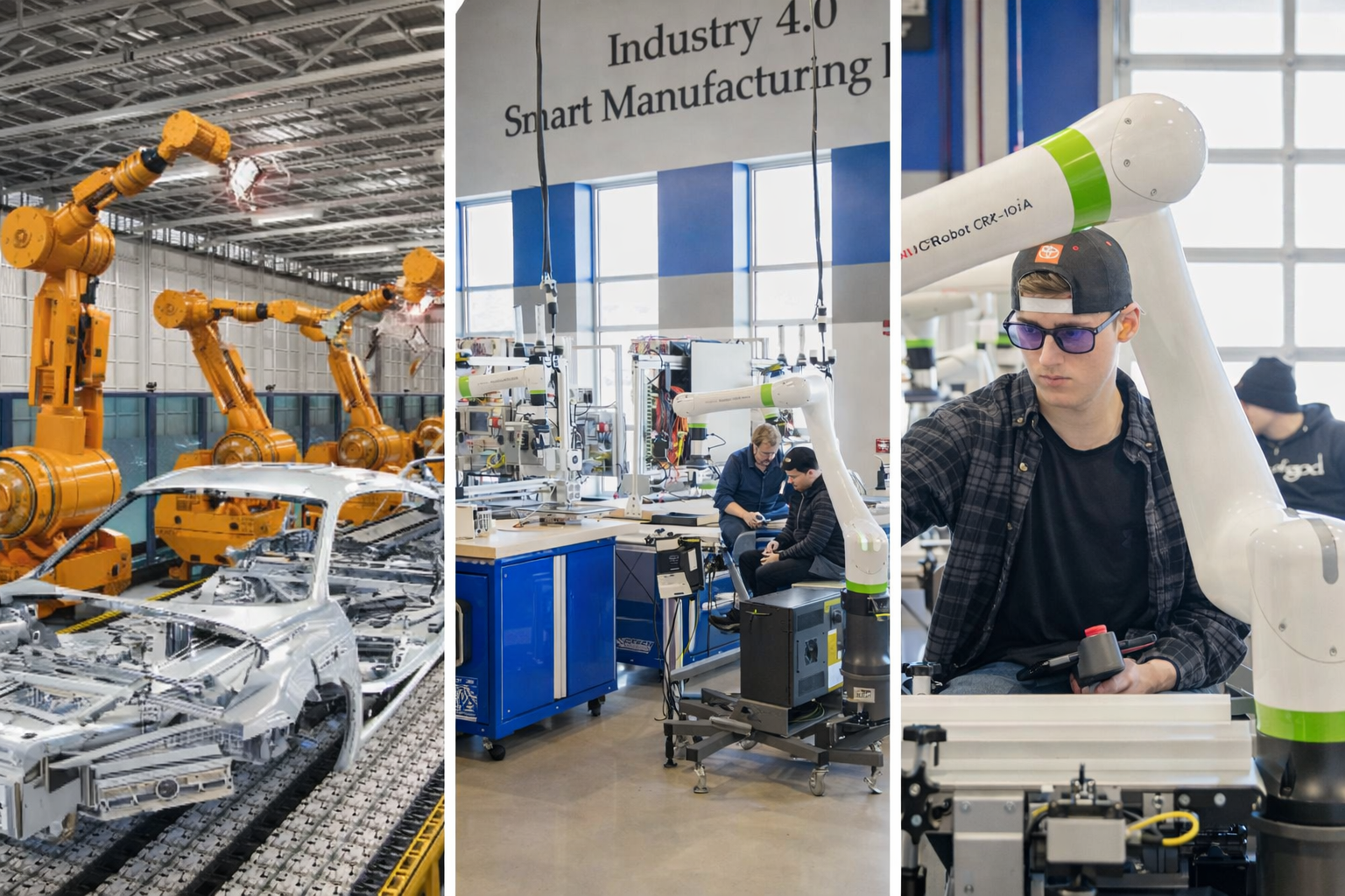 Mechatronics career path with robotics, manufacturing, and smart automation training