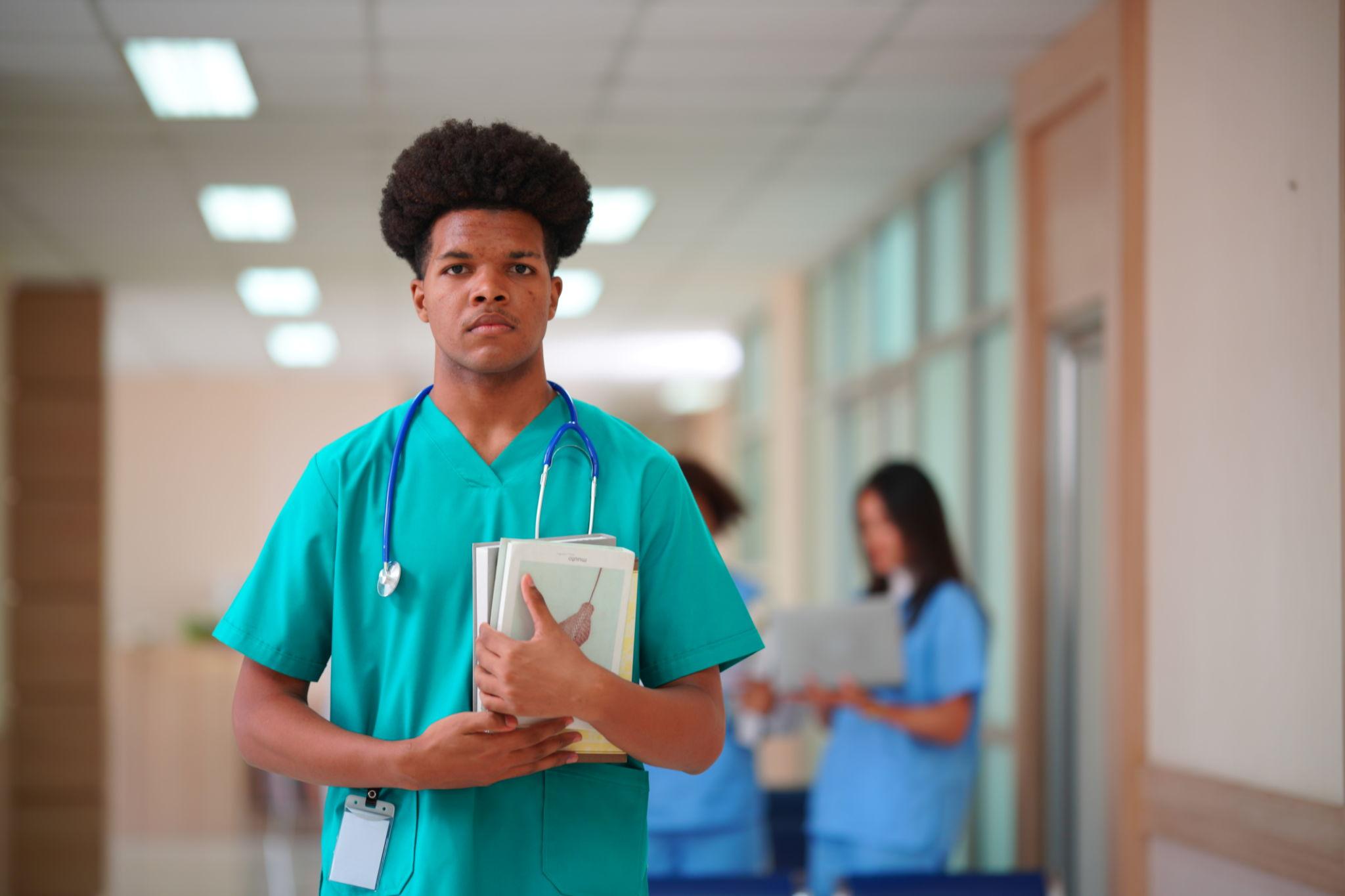 Nursing student preparing for a healthcare career in Wisconsin
